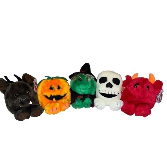 Swibco Puffkins Collection - Halloween theme plush stuffed animal bundle - Picture 1 of 6